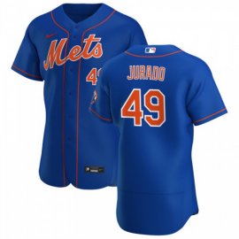 New York Mets #49 Ariel Jurado Mens Nike Royal Alternate 2020 Authentic Player MLB Jersey