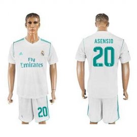 Real Madrid #20 Asensio White Home Soccer Club Jersey