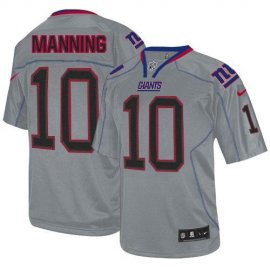 Nike New York Giants #10 Eli Manning Lights Out Grey Youth Stitched NFL Elite Jersey
