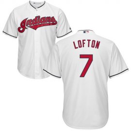 Cleveland Indians #7 Kenny Lofton White Home Stitched Youth MLB Jersey