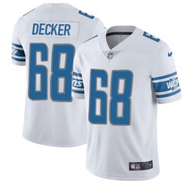 Nike Detroit Lions #68 Taylor Decker White Mens Stitched NFL Vapor Untouchable Limited Jersey