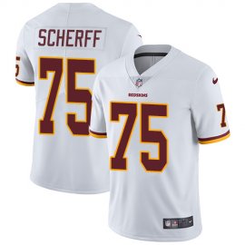 Nike Washington Football Team #75 Brandon Scherff White Mens Stitched NFL Vapor Untouchable Limited Jersey