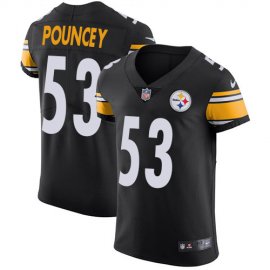 Nike Pittsburgh Steelers #53 Maurkice Pouncey Black Mens Stitched NFL Vapor Untouchable Elite Jersey