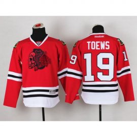 Chicago Blackhawks #19 Jonathan Toews Red(Red Skull) Stitched Youth NHL Jersey