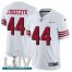 Nike San Francisco 49ers #44 Kyle Juszczyk White Super Bowl LIV 2020 Rush Mens Stitched NFL Vapor Untouchable Limited Jersey
