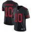 Nike San Francisco 49ers #10 Jimmy Garoppolo Black Alternate Youth Stitched NFL Vapor Untouchable Limited Jersey