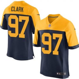 Nike Green Bay Packers #97 Kenny Clark Navy Blue Alternate Mens Stitched NFL New Elite Jersey