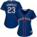 New York Mets #23 Adrian Gonzalez Blue(Grey NO.) Alternate Womens Stitched MLB Jersey