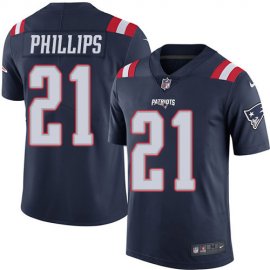 Nike New England Patriots #21 Adrian Phillips Navy Blue Mens Stitched NFL Limited Rush Jersey