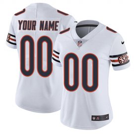 Nike Chicago Bears Customized White Stitched Vapor Untouchable Limited Womens NFL Jersey
