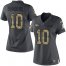Nike Denver Broncos #10 Emmanuel Sanders Black Womens Stitched NFL Limited 2016 Salute to Service Jersey
