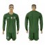 Germany Military Green Goalkeeper 2018 FIFA World Cup Long Sleeve Soccer Jersey
