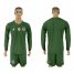Germany Military Green Goalkeeper 2018 FIFA World Cup Long Sleeve Soccer Jersey