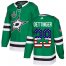 Adidas Dallas Stars #29 Jake Oettinger Green Home Authentic USA Flag 2020 Stanley Cup Final Stitched NHL Jersey