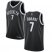 Nets #7 Kevin Durant Black Basketball Swingman Icon Edition Jersey