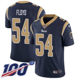 Nike Los Angeles Rams #54 Leonard Floyd Navy Blue Team Color Mens Stitched NFL 100th Season Vapor Untouchable Limited Jersey