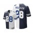 Nike Dallas Cowboys #28 Darren Woodson Navy Blue/White Mens Stitched NFL Elite Split Jersey
