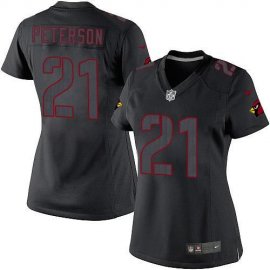 Nike Arizona Cardinals #21 Patrick Peterson Black Impact Womens Stitched NFL Limited Jersey