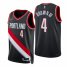 Nike Portland Trail Blazers #4 Greg Brown III Black Mens 2021-22 NBA 75th Anniversary Diamond Swingman Jersey – Icon Edition Mens