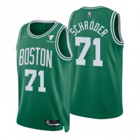 Nike Boston Celtics #71 Dennis Schroder Green Mens 2021-22 NBA 75th Anniversary Diamond Swingman Jersey – Icon Edition Mens
