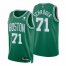 Nike Boston Celtics #71 Dennis Schroder Green Mens 2021-22 NBA 75th Anniversary Diamond Swingman Jersey – Icon Edition Mens