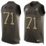 Nike Philadelphia Eagles #71 Jason Peters Green Mens Stitched NFL Limited Salute To Service Tank Top Jersey