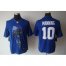 Nike New York Giants #10 Eli Manning Royal Blue Team Color Mens Stitched NFL Helmet Tri-Blend Limited Jersey