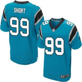 Nike Carolina Panthers #99 Kawann Short Blue Alternate Mens Stitched NFL Elite Jersey