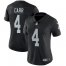 Nike Las Vegas Raiders #4 Derek Carr Black Womens Stitched NFL Vapor Untouchable Limited Jersey