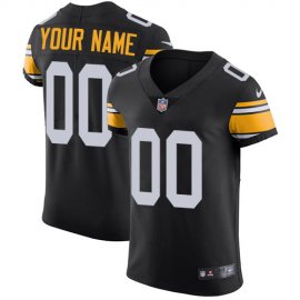 Nike Pittsburgh Steelers Customized Black Alternate Stitched Vapor Untouchable Elite Mens NFL Jersey