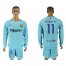 Barcelona #11 Neymar Jr Away Long Sleeves Soccer Club Jersey