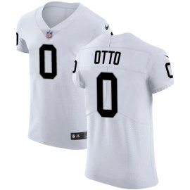 Nike Las Vegas Raiders #0 Jim Otto White Mens Stitched NFL Vapor Untouchable Elite Jersey