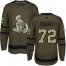 Adidas Ottawa Senators #72 Thomas Chabot Green Salute to Service Stitched Youth NHL Jersey