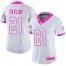 Nike Washington Football Team #21 Sean Taylor White/Pink Womens Stitched NFL Limited Rush Fashion Jersey