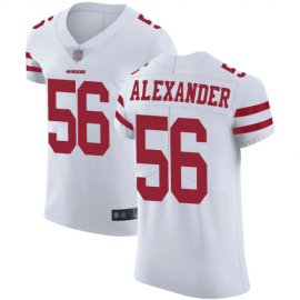 Nike San Francisco 49ers #56 Kwon Alexander White Mens Stitched NFL Vapor Untouchable Elite Jersey