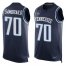 Nike Tennessee Titans #70 Ty Sambrailo Navy Blue Team Color Mens Stitched NFL Limited Tank Top Jersey