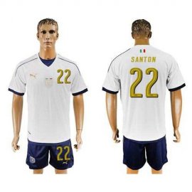 Italy #22 Santon Away Soccer Country Jersey