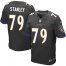 Nike Baltimore Ravens #79 Ronnie Stanley Black Alternate Mens Stitched NFL New Elite Jersey