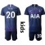 Tottenham Hotspur #20 Dele Away Kid Soccer Club Jersey