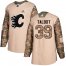 Adidas Calgary Flames #39 Cam Talbot Camo Authentic 2017 Veterans Day Stitched Youth NHL Jersey