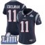 Nike New England Patriots #11 Julian Edelman Navy Blue Team Color Super Bowl LIII Bound Womens Stitched NFL Vapor Untouchable Limited Jersey