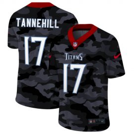 Tennessee Titans #17 Ryan Tannehill Mens Nike 2020 Black CAMO Vapor Untouchable Limited Stitched NFL Jersey
