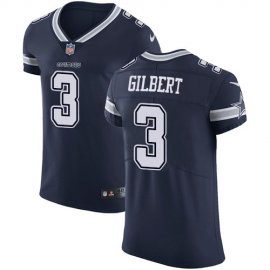 Nike Dallas Cowboys #3 Garrett Gilbert Navy Blue Team Color Mens Stitched NFL Vapor Untouchable Elite Jersey
