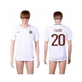 Roma #20 Fazio Away Soccer Club Jersey