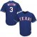 Texas Rangers #3 Russell Wilson Blue Cool Base Stitched Youth MLB Jersey
