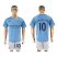 Manchester City #10 Kun Aguero Home Soccer Club Jersey