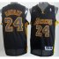Los Angeles Lakers 24 Kobe Bryant Black Revolution 30 Swingman Jerseys Black Number Cheap
