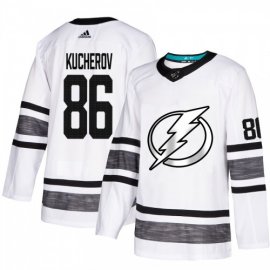 Adidas Tampa Bay Lightning #86 Nikita Kucherov White Authentic 2019 All-Star Stitched Youth NHL Jersey