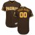 San Diego Padres Majestic Alternate Flex Base Authentic Collection Custom Jersey Brown