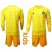 Germany Blank Yellow Goalkeeper Long Sleeves Kid Soccer Country Jersey